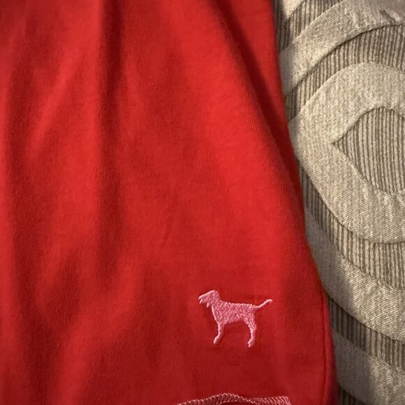 Rare Y2K Vintage Victorias Secret PINK PJ Pajama Set Henley Top Pants Cotton NEW - Picture 4 of 10